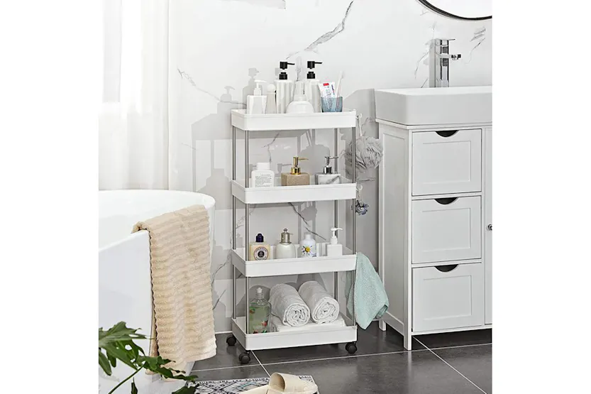 Songmics KSC10WT Space-Saving Kitchen Shelf Songmics KSC10WT Space-Saving Kitchen Shelf
