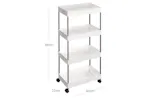 Songmics KSC10WT Space-Saving Kitchen Shelf Songmics KSC10WT Space-Saving Kitchen Shelf