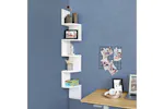 Vasagle LBC20WT Floating Corner Shelf | White Vasagle LBC20WT Floating Corner Shelf | White