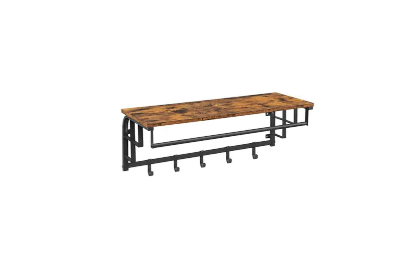 Vasagle LCR102B01 Wall Coat Rack with 5 Removable Hooks Vasagle LCR102B01 Wall Coat Rack with 5 Removable Hooks