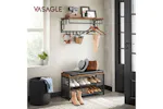 Vasagle LCR102B01 Wall Coat Rack with 5 Removable Hooks Vasagle LCR102B01 Wall Coat Rack with 5 Removable Hooks
