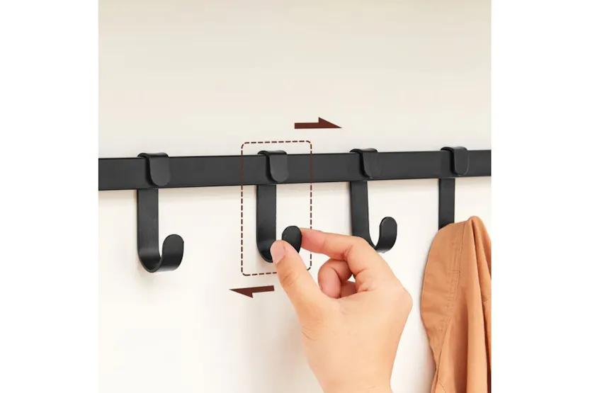 Vasagle LCR102B01 Wall Coat Rack with 5 Removable Hooks Vasagle LCR102B01 Wall Coat Rack with 5 Removable Hooks