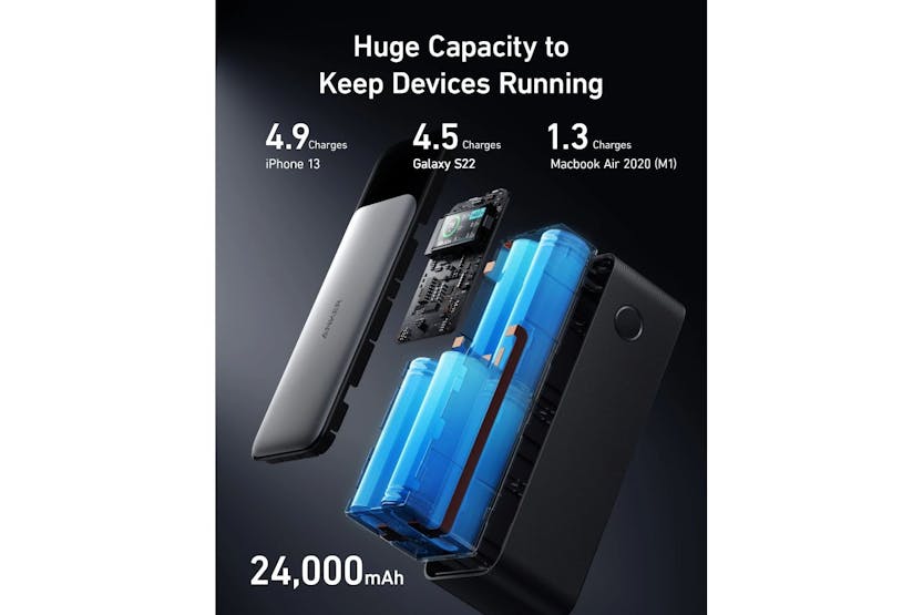 Anker 737 Power Bank (PowerCore 24K) | Black Anker 737 Power Bank (PowerCore 24K) | Black