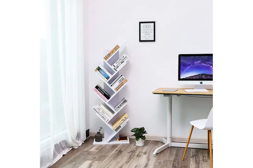 Vasagle LBC11WTV1 Tree Shaped Bookshelf 8 Levels Vasagle LBC11WTV1 Tree Shaped Bookshelf 8 Levels