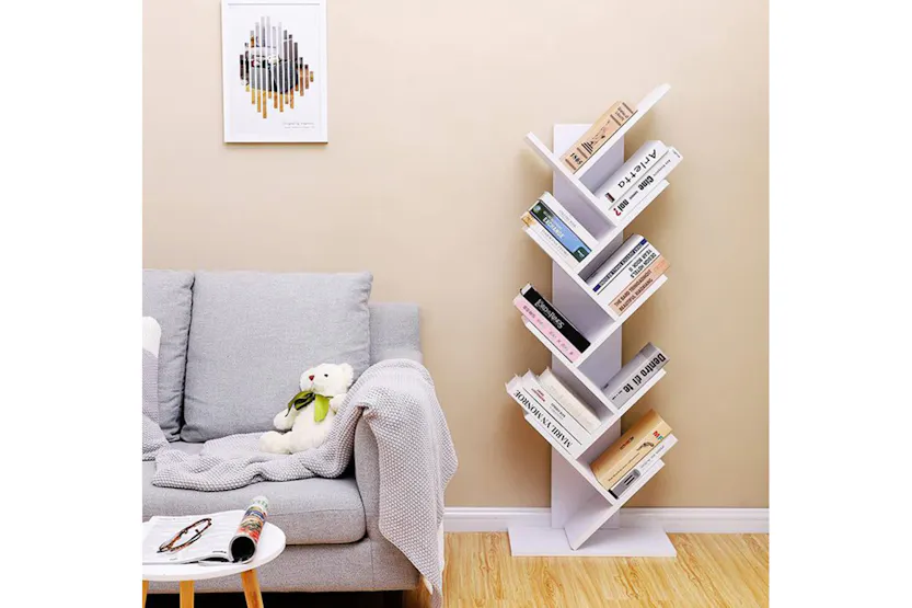 Vasagle LBC11WTV1 Tree Shaped Bookshelf 8 Levels Vasagle LBC11WTV1 Tree Shaped Bookshelf 8 Levels
