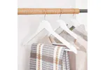 Songmics CRW001W01 Wooden Hangers | Set of 20 | White Songmics CRW001W01 Wooden Hangers | Set of 20 | White