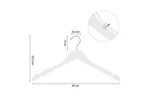 Songmics CRW003WT20 Plain Brackets Coat Hangers | 20 Pieces | White Songmics CRW003WT20 Plain Brackets Coat Hangers | 20 Pieces | White