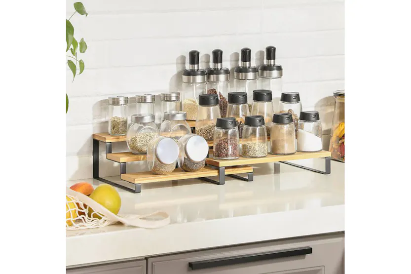 Songmics KCS016N01 Spice Rack | Set of 2 | Natural Black Songmics KCS016N01 Spice Rack | Set of 2 | Natural Black