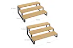 Songmics KCS016N01 Spice Rack | Set of 2 | Natural Black Songmics KCS016N01 Spice Rack | Set of 2 | Natural Black