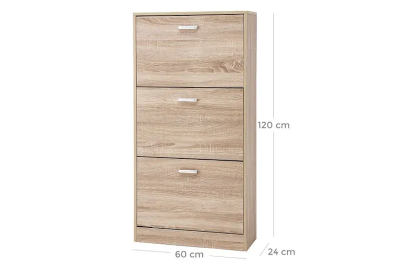 Vasagle LBC03NL 3 Flaps Wood Look Shoe Cabinet Vasagle LBC03NL 3 Flaps Wood Look Shoe Cabinet