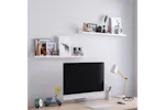 Songmics LWS080W01 Wall shelves | Set of 2 | White Songmics LWS080W01 Wall shelves | Set of 2 | White
