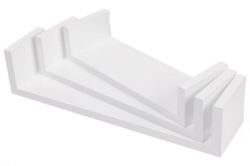Songmics LWS40WT Floating Shelves | Set of 3 | White Songmics LWS40WT Floating Shelves | Set of 3 | White
