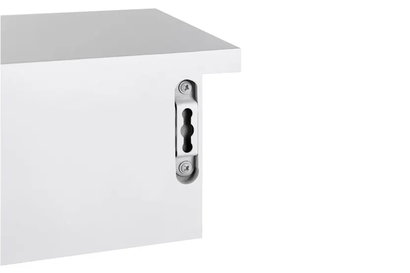Songmics LWS65WT Wall Shelf 2 Drawers | White Songmics LWS65WT Wall Shelf 2 Drawers | White