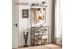 Vasagle HSR408B01 Coat Stand with Shoe Rack Vasagle HSR408B01 Coat Stand with Shoe Rack