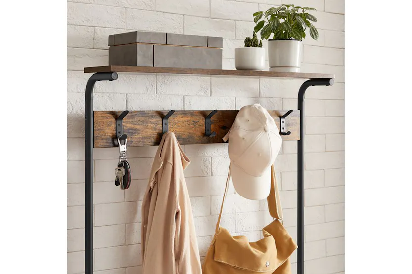Vasagle HSR408B01 Coat Stand with Shoe Rack Vasagle HSR408B01 Coat Stand with Shoe Rack