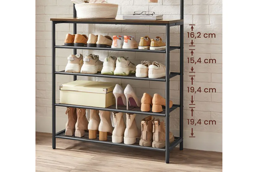 Vasagle HSR408B01 Coat Stand with Shoe Rack Vasagle HSR408B01 Coat Stand with Shoe Rack