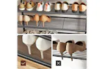 Vasagle HSR408B01 Coat Stand with Shoe Rack Vasagle HSR408B01 Coat Stand with Shoe Rack