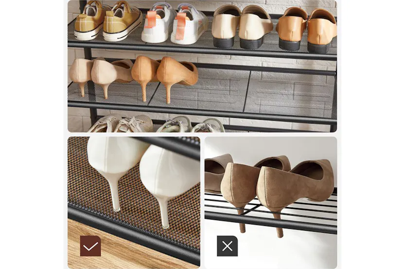 Vasagle HSR408B01 Coat Stand with Shoe Rack Vasagle HSR408B01 Coat Stand with Shoe Rack