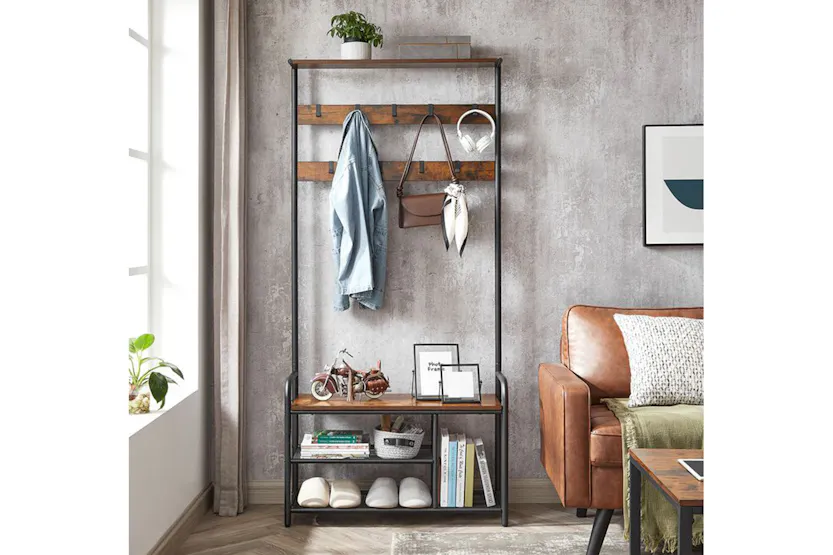 Vasagle HSR409B01 Coat Stand with Bench Vasagle HSR409B01 Coat Stand with Bench