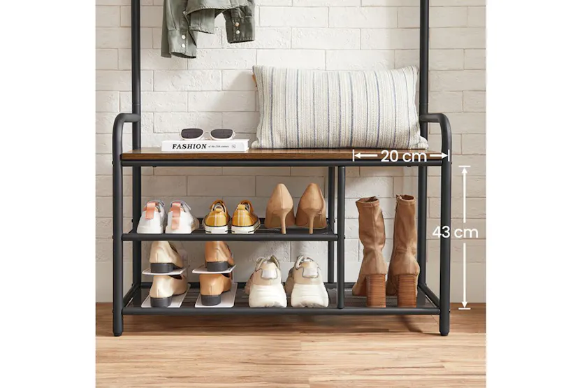 Vasagle HSR409B01 Coat Stand with Bench Vasagle HSR409B01 Coat Stand with Bench