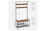 Vasagle HSR409B01 Coat Stand with Bench Vasagle HSR409B01 Coat Stand with Bench