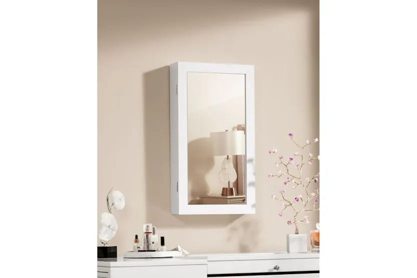 Songmics JBC51W Stylish Hanging Jewelry Cabinet Songmics JBC51W Stylish Hanging Jewelry Cabinet