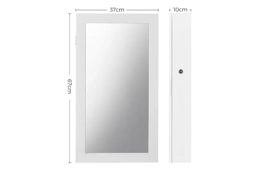 Songmics JBC51W Stylish Hanging Jewelry Cabinet Songmics JBC51W Stylish Hanging Jewelry Cabinet