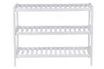 Songmics LBS13W Bamboo Shoe Rack | White Songmics LBS13W Bamboo Shoe Rack | White