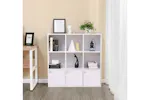 Vasagle LBC33WT Cube Shelf 3 Cupboard Doors | White Vasagle LBC33WT Cube Shelf 3 Cupboard Doors | White
