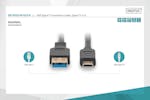 Digitus Gen 2 USB-C to USB-A Connection Cable | 1m Digitus Gen 2 USB-C to USB-A Connection Cable | 1m