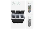 Songmics LTB54BK Garbage Can with 3 Compartments Songmics LTB54BK Garbage Can with 3 Compartments