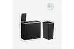 Songmics LTB54BK Garbage Can with 3 Compartments Songmics LTB54BK Garbage Can with 3 Compartments