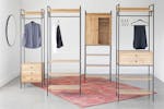 Zion Open Wardrobe | Oak Effect Zion Open Wardrobe | Oak Effect