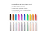 Cricut Rainbow Glitter Gel Pen | Pack 10 Cricut Rainbow Glitter Gel Pen | Pack 10