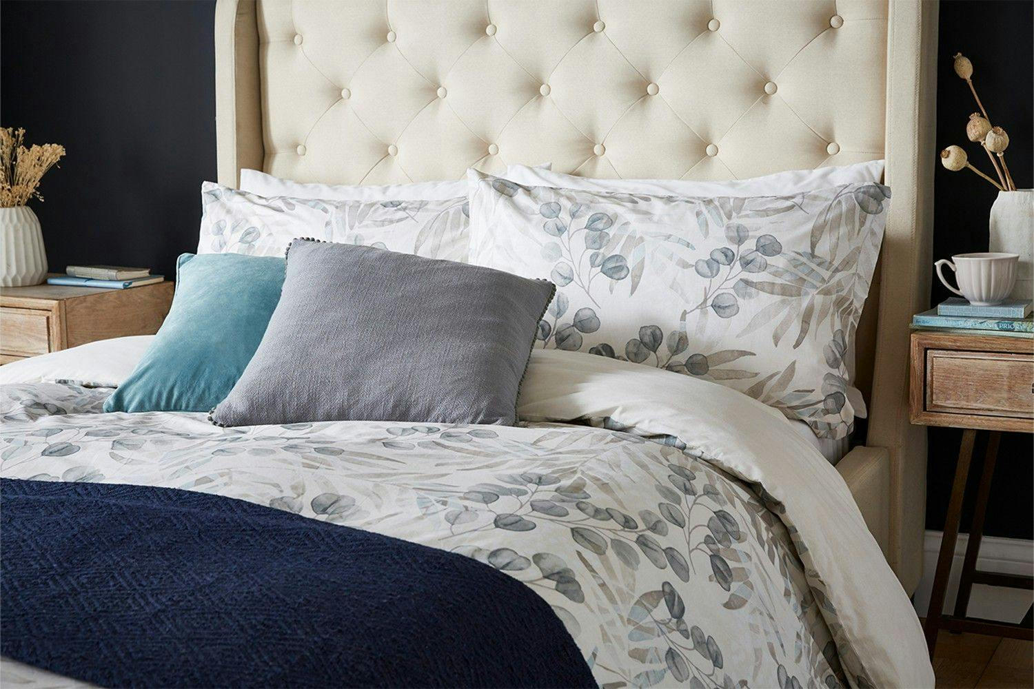 Fine Bedding | Serenity HW Pillowcase | Blue
