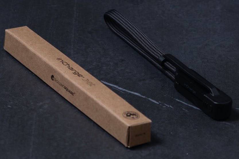 Rolling Square inCharge XL Cable | Urban Black | 0.3m Rolling Square inCharge XL Cable | Urban Black | 0.3m