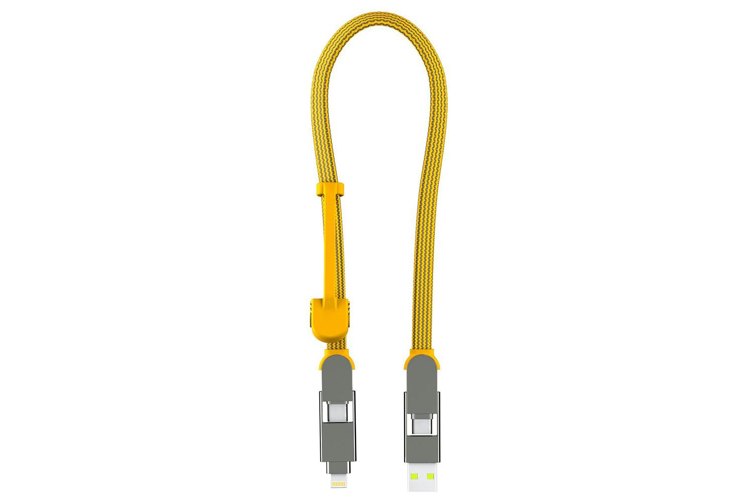 Rolling Square inCharge XL Cable | Summit Yellow | 0.3m