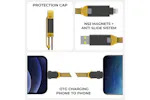 Rolling Square inCharge XL Cable | Summit Yellow | 0.3m Rolling Square inCharge XL Cable | Summit Yellow | 0.3m