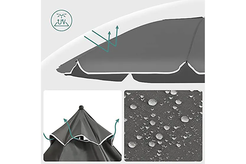 Songmics GPU065G01 Foldable Garden Parasol Songmics GPU065G01 Foldable Garden Parasol