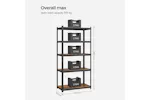 Songmics GLR050B11 Standing Shelf with Metal Frame Songmics GLR050B11 Standing Shelf with Metal Frame