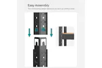 Songmics GLR050B11 Standing Shelf with Metal Frame Songmics GLR050B11 Standing Shelf with Metal Frame
