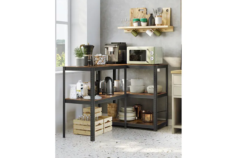 Songmics GLR050B11 Standing Shelf with Metal Frame Songmics GLR050B11 Standing Shelf with Metal Frame