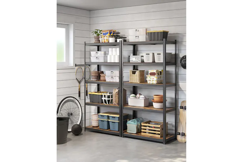 Songmics GLR050B11 Standing Shelf with Metal Frame Songmics GLR050B11 Standing Shelf with Metal Frame