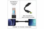 Rolling Square InCharge X Cable | Sapphire Blue Rolling Square InCharge X Cable | Sapphire Blue