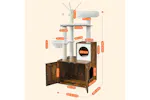 Feandrea PCT113X01 Cat Tree | Rustic Brown Feandrea PCT113X01 Cat Tree | Rustic Brown