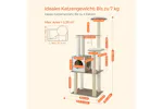 Feandrea PCT166G01 Scratching Post with Removable Cushions | Greige Feandrea PCT166G01 Scratching Post with Removable Cushions | Greige