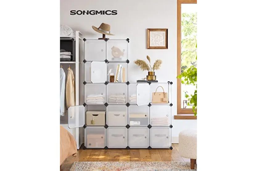 Songmics LPC44BS Shelving System with 16 Cubes Songmics LPC44BS Shelving System with 16 Cubes