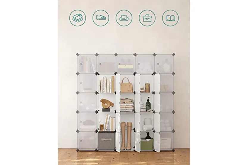 Songmics LPC44BS Shelving System with 16 Cubes Songmics LPC44BS Shelving System with 16 Cubes