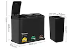 Songmics LTB45B Sorting Bin with 3 Compartments | 45 L Songmics LTB45B Sorting Bin with 3 Compartments | 45 L