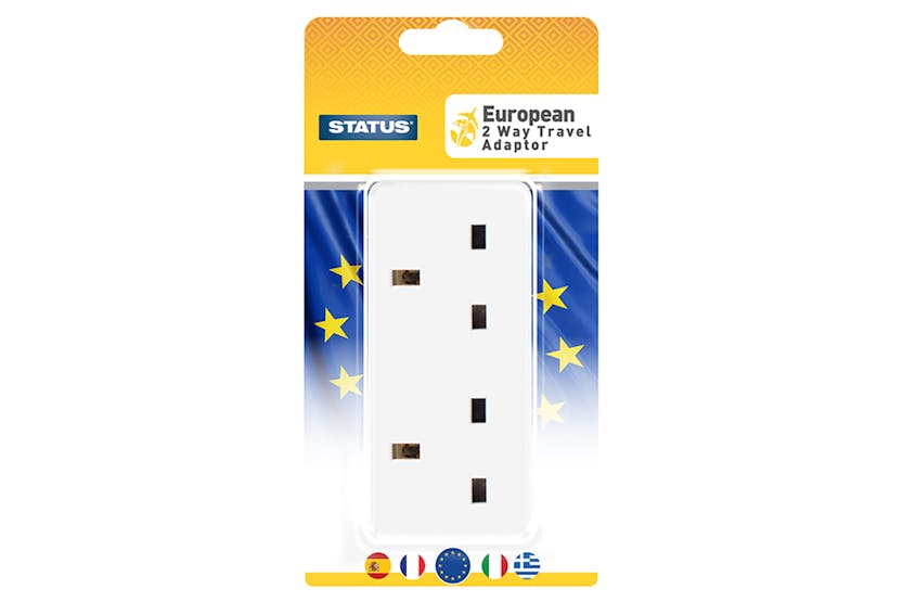 Status European 2 Way Travel Adapter Status European 2 Way Travel Adapter
